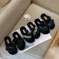 Ladies Cotton Slippers Shiny Flat Shoes Autumn and Winter Warmth Fluffy Casual Fashion