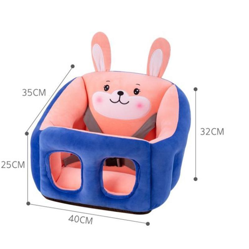 Baby School Seat Dining Chair Safety Belt Anti-fall and Anti-rollover Infant Chair Sofa Thickened Sponge Cartoon Style