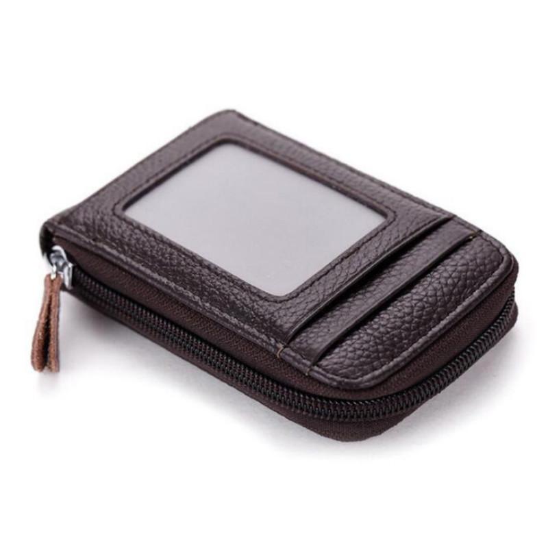 Pu Leather Business Card ID Holder Credit Card Holder Case Men Women Mini Wallet for Card