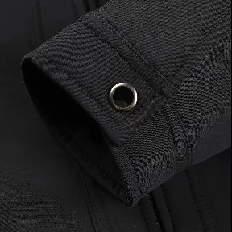 Middle-aged and Elderly Men's Jacket Dad Wear Spring and Autumn Thin Jackets for The Elderly Middle-aged Lapel Men's Clothing