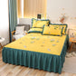 Princess Wind Double Bed Skirt Simmons Protection Korean Version Non-slip One-piece Bed Sheet Pillowcase Bedspread Protective Cover