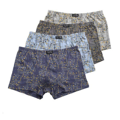 Men's Underwear Cotton Flat Angle Shorts Youth Printing Trend Sexy Loose Shorts