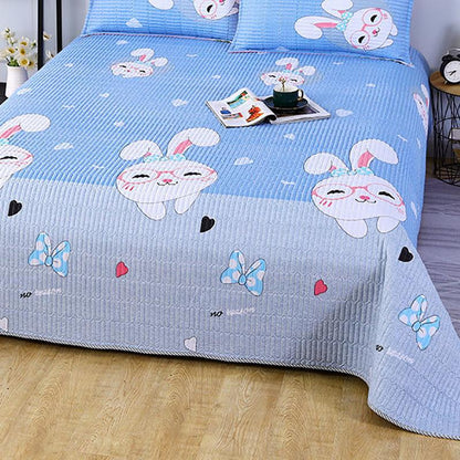 Skin-friendly Double-sided Bed Cover Available In All Seasons Student Dormitory Mat One-piece Thick Bed Sheet Mattress Cover Blanket