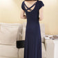 Fashion Long Maxi Dress Cotton Short Sleeve Crew Neck Elastic Backless Summer Dress Party Dress