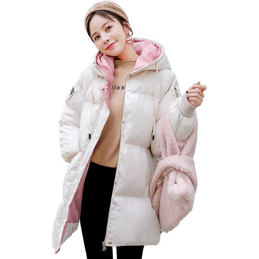 Winter Fashion Cotton Jacket Pregnant Women Parker Clothing Female Korean Version Loose  Long Coat