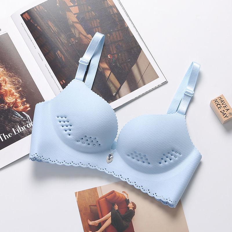 Four Seasons Thin Ladies No Steel Ring Plus Size Underwear Students Gather Big Bra
