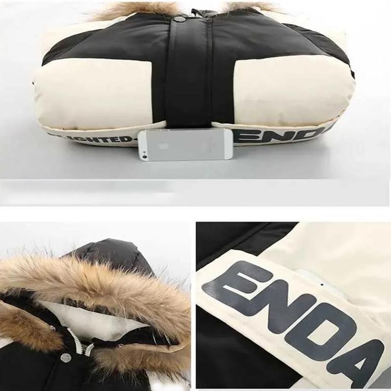 Boys' Winter Clothes Padded Clothes Baby Winter Quilted Plus Velvet Thick Warm Jackets Children's Padded Clothes Handsome and Cute Wind Jackets
