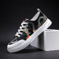 Chinese style canvas shoes for men Board shoes Men's trendy graffiti personality casual shoes