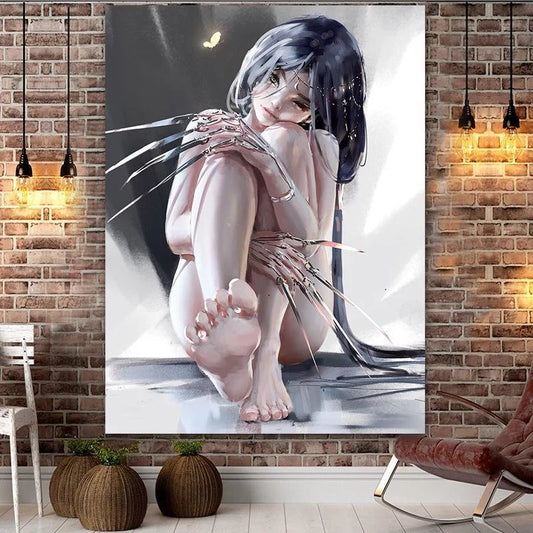 Ghost Knife Net Red Sexy Background Cloth Home Bed Dormitory Rental Room Renovation Decoration Hanging Cloth