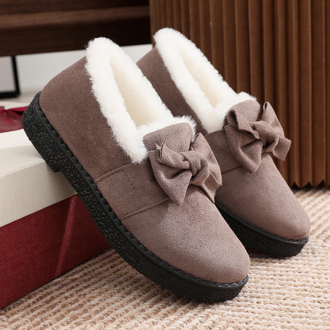 Cotton Shoes Women's Shoes Student Shoes Plus Velvet Thick Winter Women's Shoes Soft Bottom Anti-ski Boots