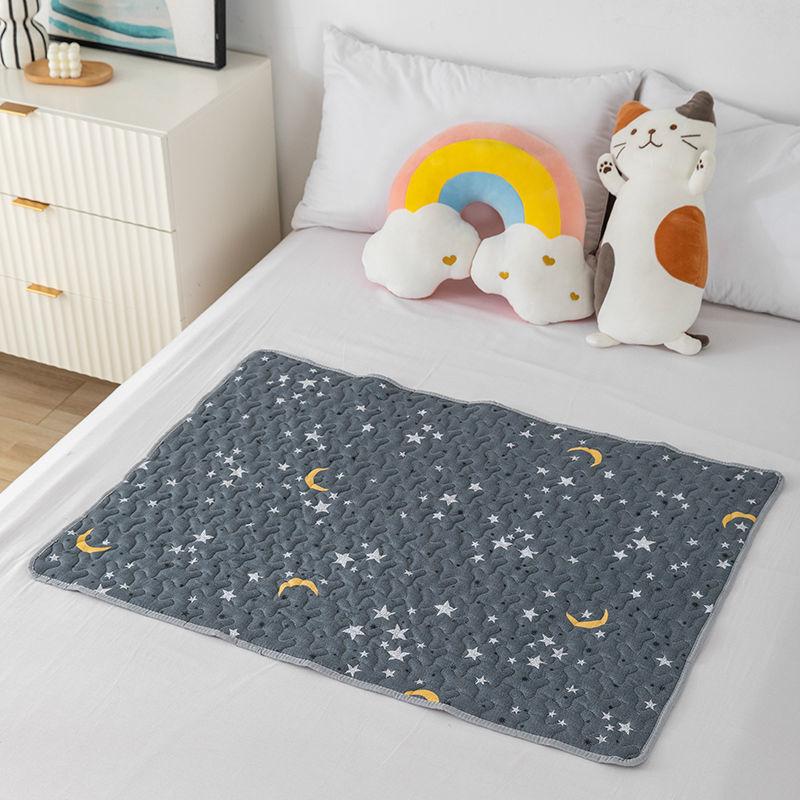 Pure Cotton Anti-slip Aunt Mats Moon Pad Can Be Washes Mesh Pad Physiology Example Holiday Anti-side Leak Dianz Baby Diaper Pad 50*70cm/70*100cm