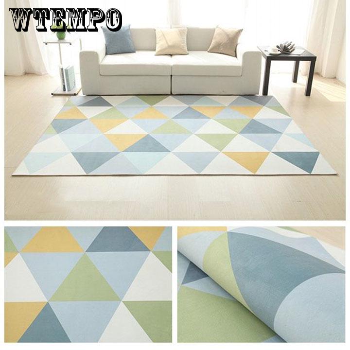 Nordic Modern Art Geometric Carpet for Living Room Bedroom Anti-skid Big Size Carpets
