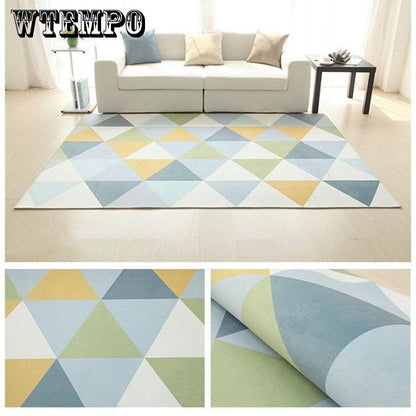 Nordic Modern Art Geometric Carpet for Living Room Bedroom Anti-skid Big Size Carpets