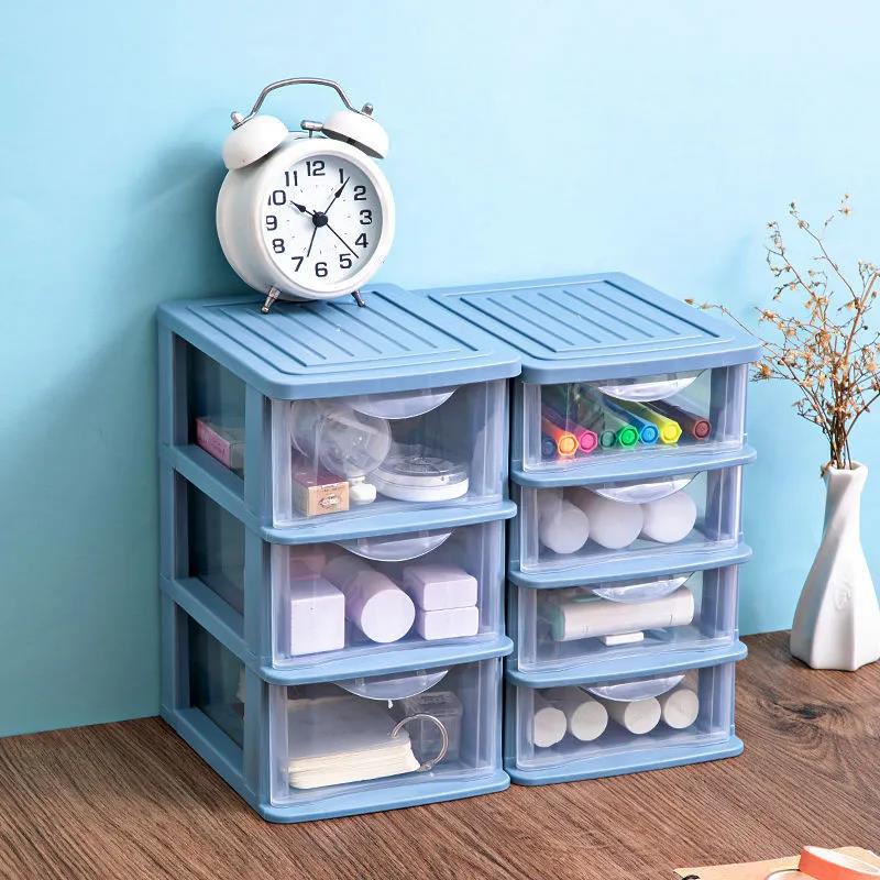 Capacity Cosmetic Storage Box Make Load Organizer Jewellery Nails Make Container Desktop Miscellaneous Storage Box
