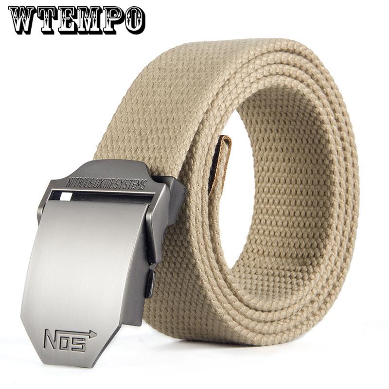 Striped Adult Men Knitted Men Casual Belts Canvas Belt Plus Size Strap Male Tactics Belt