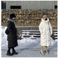 Down Jacket Winter Korean Fashion Big Fur Collar Mid-length Hooded Thick Warm Large Size Jacket Suitable for Women