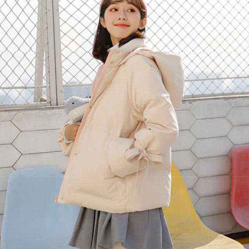 Winter Women's Korean Down Jacket Short Stand-up Collar Loose Cotton-padded Jacket Thick Bread Padded Jacket