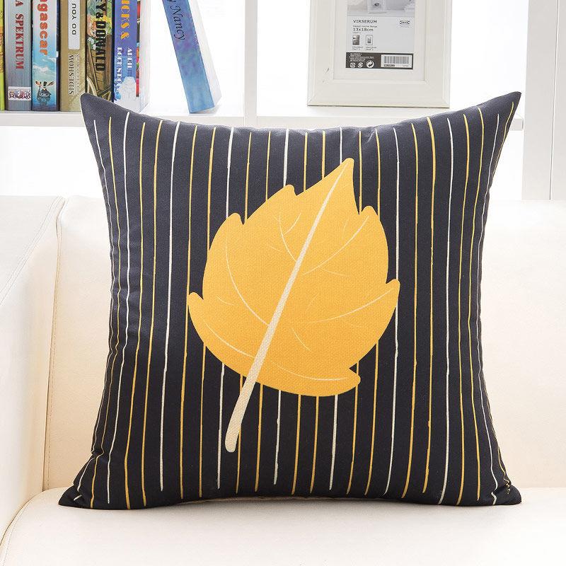Nordic Stick Figure Printing Pillow Car Lumbar Pillow Home Sofa Pillow Soft Relaxation Artifact