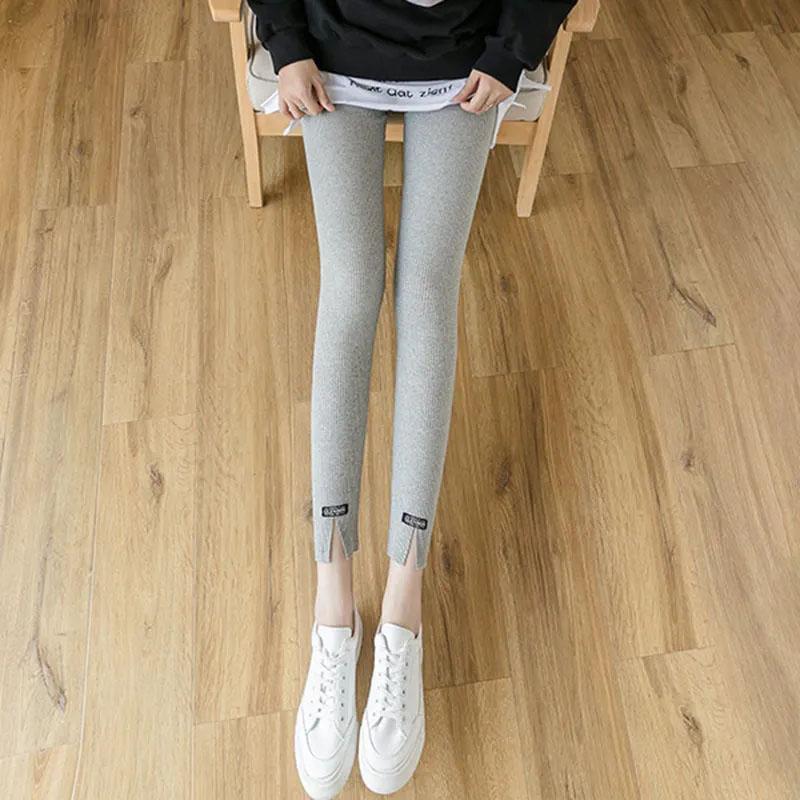 Women's Outer Wear Leggings Spring and Autumn High-waisted Slim Nine-point Pants Student Thin Pencil Pants Slim Trousers