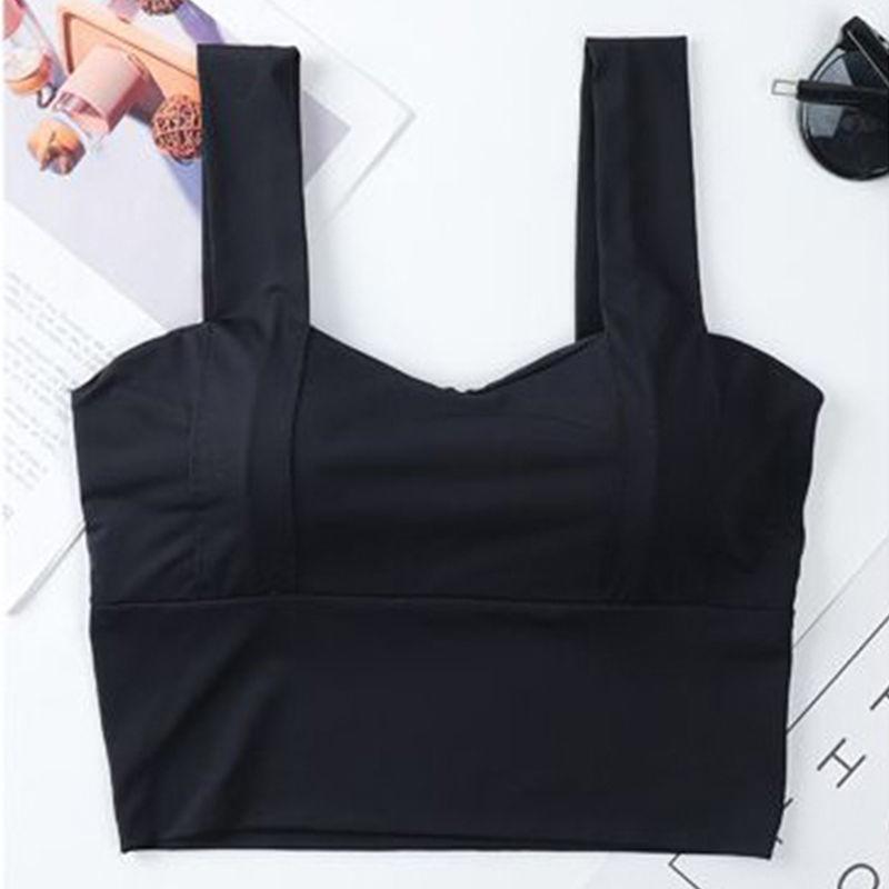 Sports Yoga Fitness Vest Body Shaping Beauty Back Thin Section Gathered Bra Wrapped Chest Yoga Running Bottoming Shirt Outer Wear Underwear Women