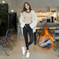 Plus Size Winter Jeans for Women Female High Waist Skinny Thick Casual Trousers Velvet Denim Pants