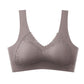 Natural Latex Women Sport Bra Large Size Underwear Women No Rims Gather Sports Vest Sleep Bra Anti-sagging Soft comfortable
