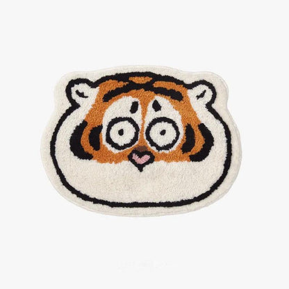 Imitation Cashmere Thick Tiger Carpet Bedroom Bedside Carpet Special-shaped Carpet Bathroom Non-slip Absorbent Mat
