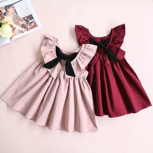 Girl Princess Dress New Summer Kid Girls Dress Sweet Children Party Suits Butterfly Costume Children Clothing