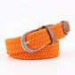 Belt Women Causal Leather Cover Buckle Woven Elastic Stretch Golf Wide Canvas Belts