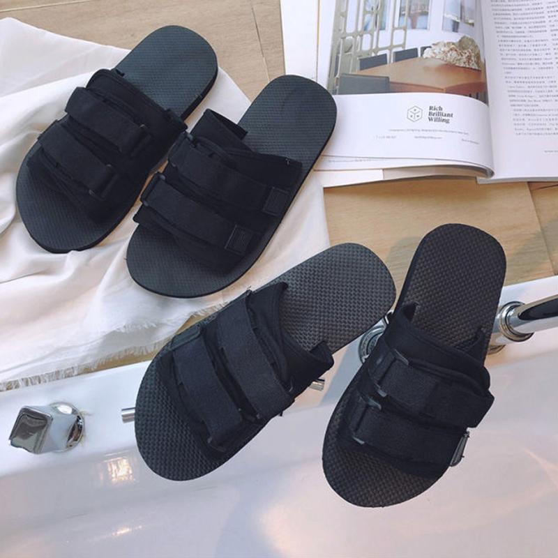 Sandals and Slippers Women's Summer Outdoor Wear Fashion All-match Slippers Korean Couple Students Non-slip Beach Shoes