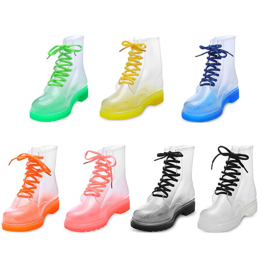 Women Cute Candy Color Skidproof Mid-high Rain Boots