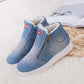 Women's Winter Cowboy Shoes Fashion All-match Warm Boots Snow Warm Winter Ankle Boots Cotton Shoes