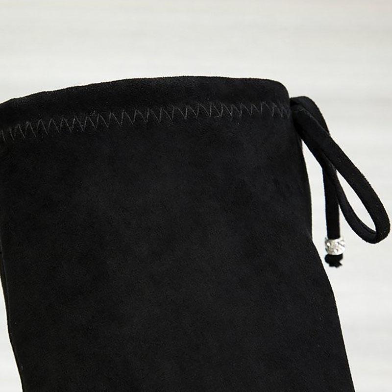 Women's Mid-heel High Boots Spring and Autumn Over The Knee Boots Thick Heel Women's Boots Winter Stretch Boots