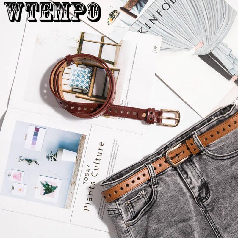 Fashion Pu Leather Belt Female Brown Black White Waist Belts for Women Dress Strap