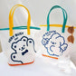 Bear Jelly Bag Cute Girl Transparent Swimming Beach Shoulder Bag Wash Bag Fashion Shopping Bag