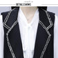 Temperament Black Suit Waistcoat Was Thin Women's Mid-length Sleeveless Jacket Slim Waistcoat Temperament Casual Jacket