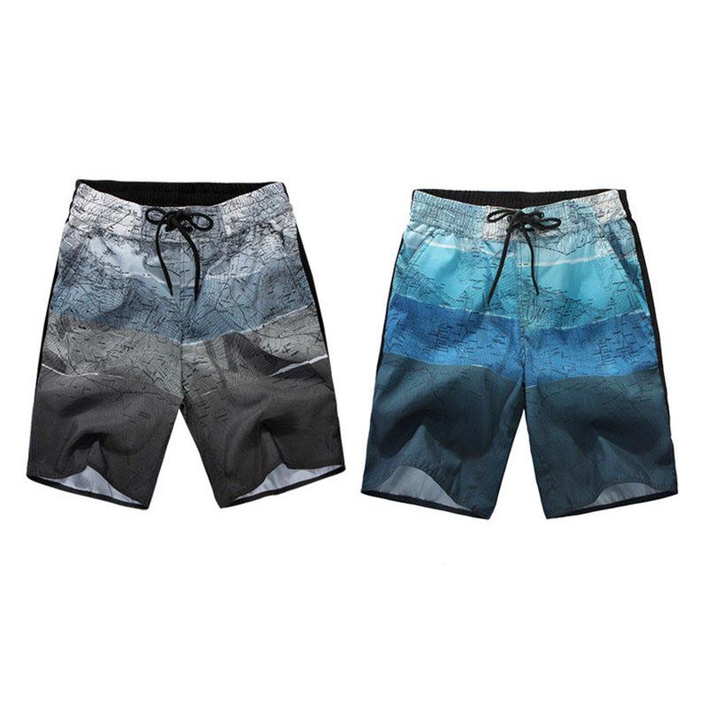 Quick-drying Loose Beach Pants Men Plus Fat Large Size Thailand Seaside Resort Wear  Spring Swimming Trunks Tide Brand Casual Shorts Summer