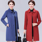 Women's Wool Coat Fashion Long Woolen Coat Female Winter Jacket Warm Long Outerwear Women Jacket
