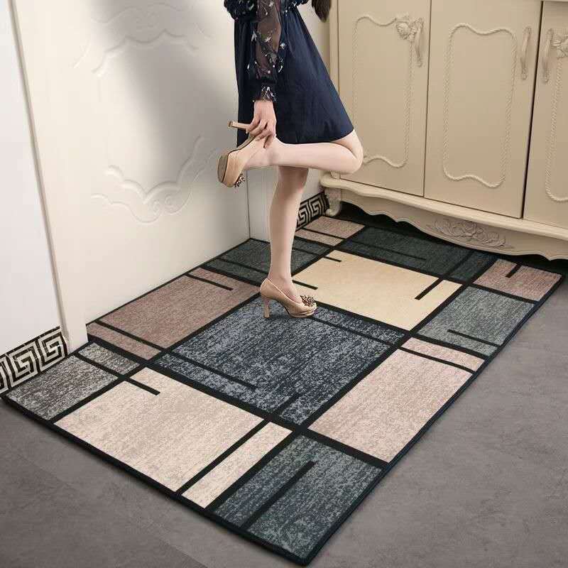 Door Mat Household Entrance Door Carpet Can Be Cut Non-slip Mat Kitchen Absorbent Floor Mat Door Mat Custom