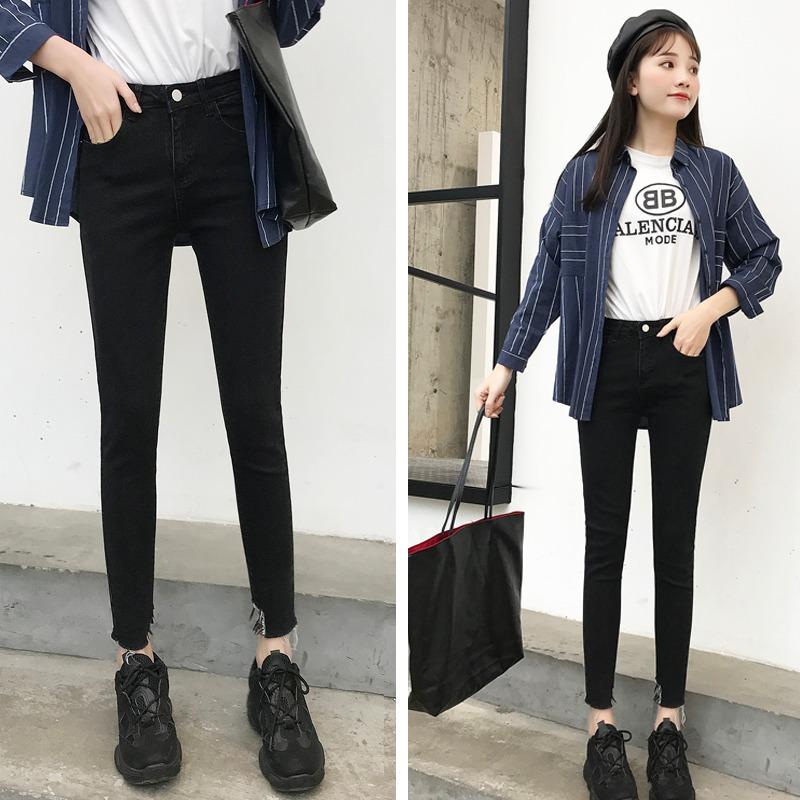 Women Jeans High Waist Button Skinny Elastic Pocket Jeans Female Casual Plus Size Pencil Jeans