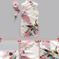 Children Dress Children's Tang Suit Girls Summer Thin Dress Cheongsam Printed Floral Cheongsam Chinese Style Sleeveless Dress