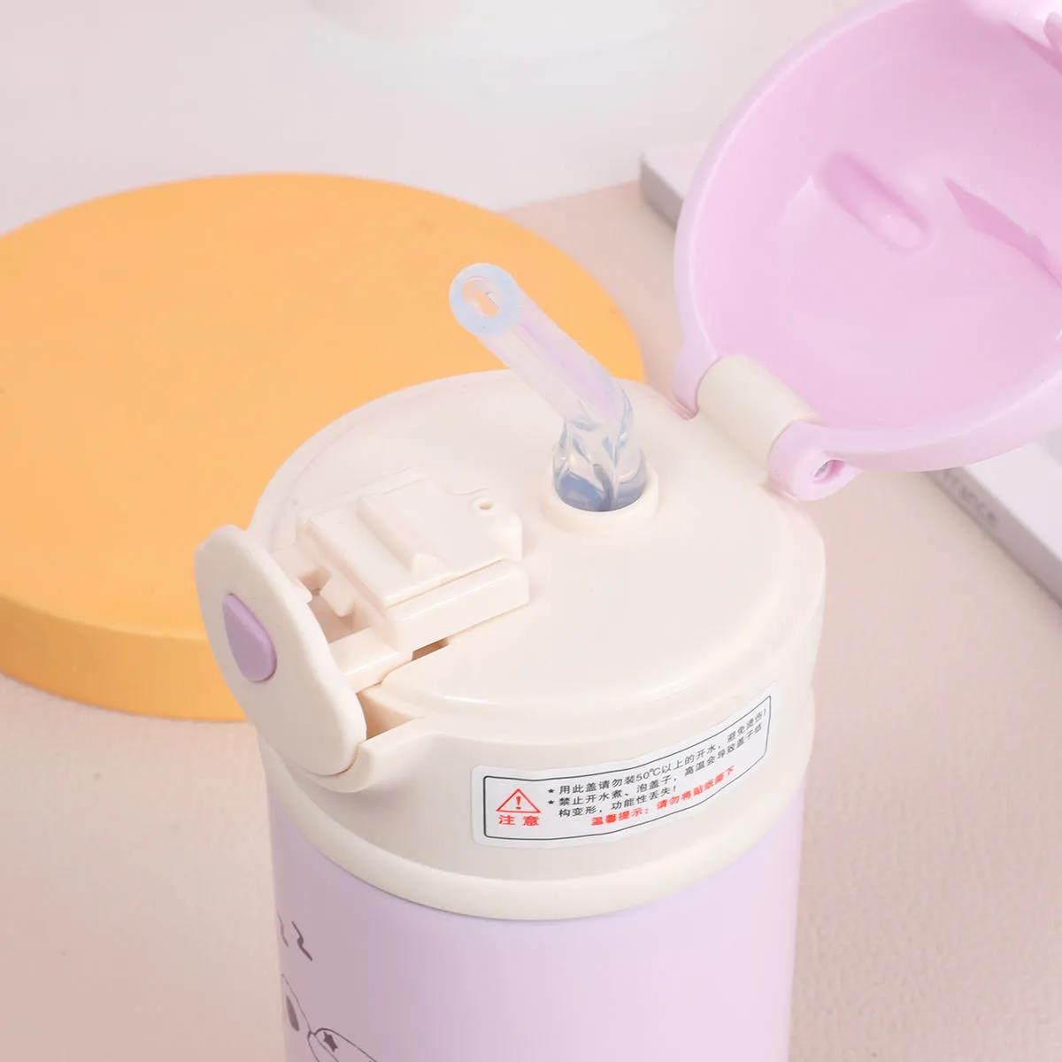 Insulation Cup Girl Heart Student Korean Version of Cute Ins Niche Water Cup Simple High-value Creative Children's Portable Cup