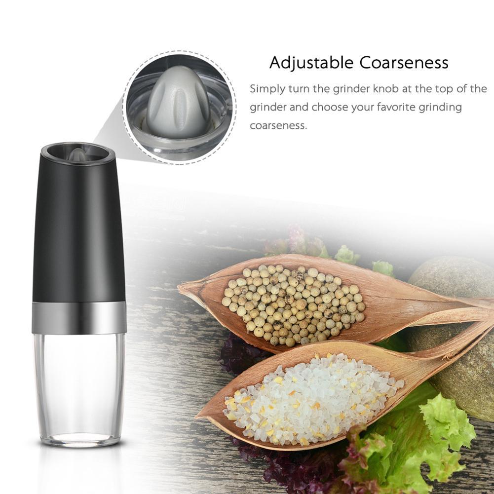 Home Use Electric Induction Stainless Steel Pepper Grinder Grinding Bottle