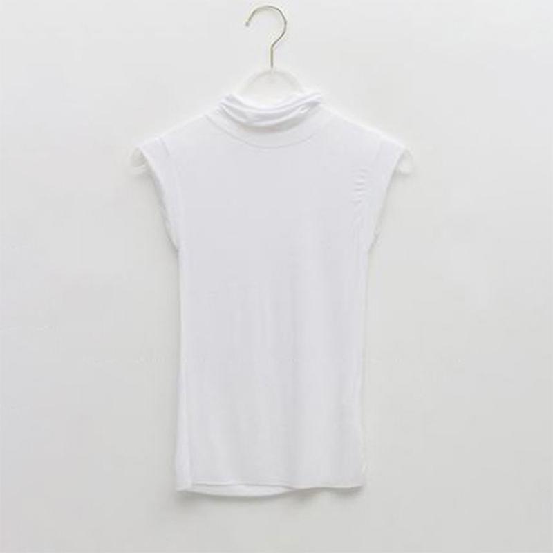 Summer Modal Corset Tops To Wear Out Sleeveless Turtleneck Tops for Women Korean Casual White Tank Top Women Clothes