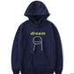 Dream Sweatshirts Loose Large Size Hooded Sweater Mens Sweater Couples Plus Cashmere Trend Top Cloth