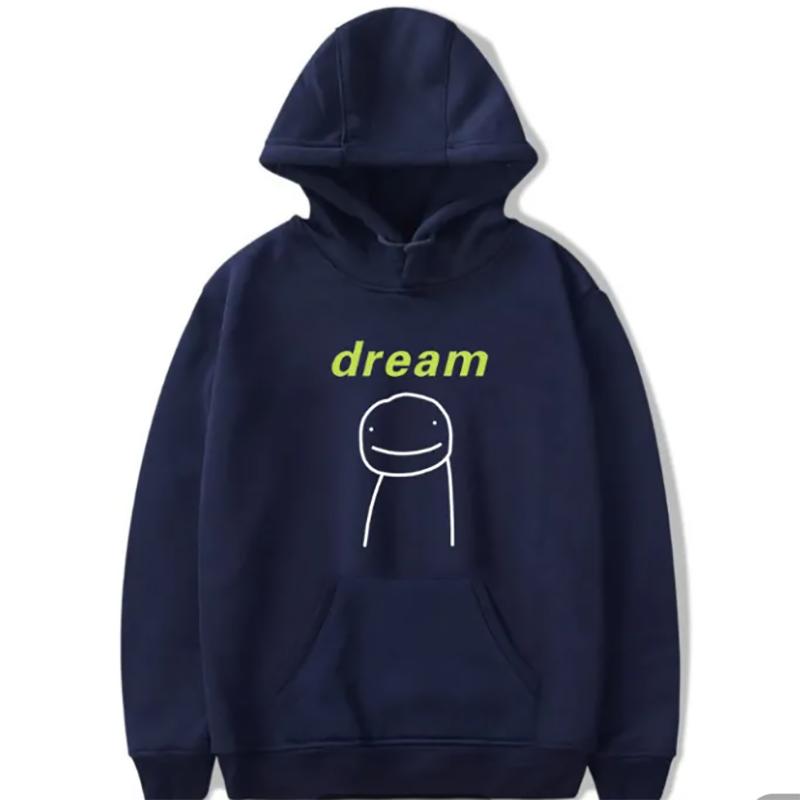 Dream Sweatshirts Loose Large Size Hooded Sweater Mens Sweater Couples Plus Cashmere Trend Top Cloth