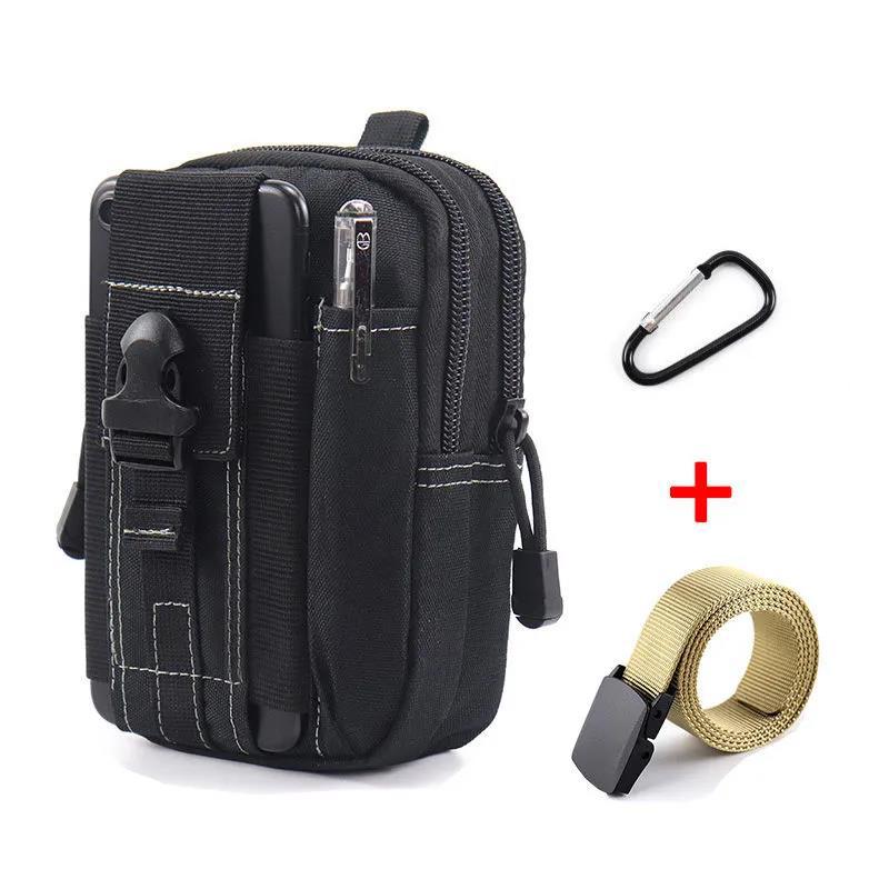 Men's Mountaineering Cycling Multifunctional Waist Bag Mobile Phone Bag Outdoor Travel Hiking Waist Bag Sports Tactical Bag