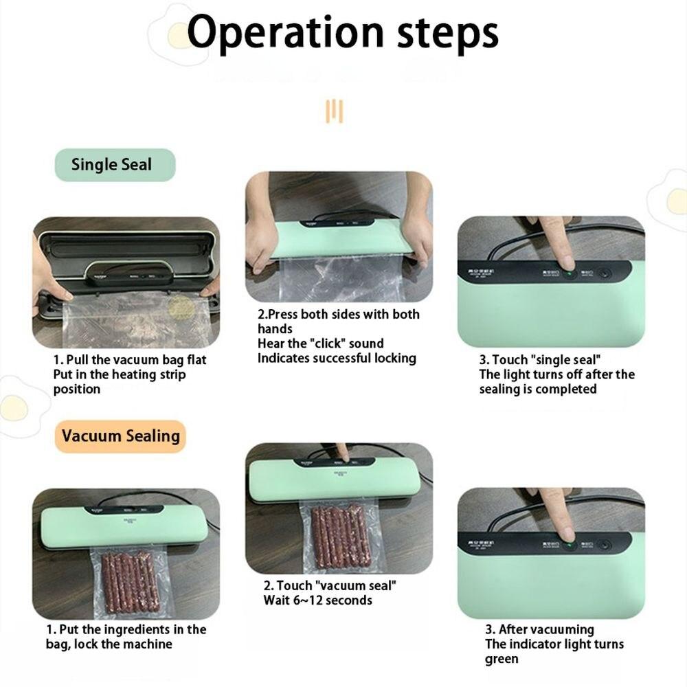 Vacuum Packing Machine Kitchen Vacuum Sealer for Food Storage New Food Packer Vacuum Bags for Vacuum Packaging Sous Vide