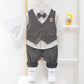 Boys Clothes Spring Autumn Fashion Baby Suit British Wind Children's Suits Gentleman Long Sleeve Shirt Vest Pants Kids