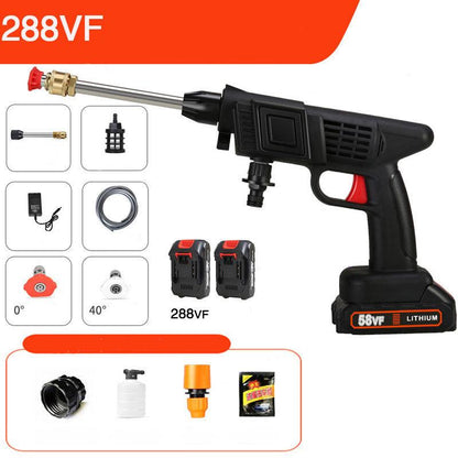Electric Car Washing Machine 24000mAh Large Capacity Battery Portable Car Washing Gun High Pressure Water Gun Water Pump Cleaning Machine
